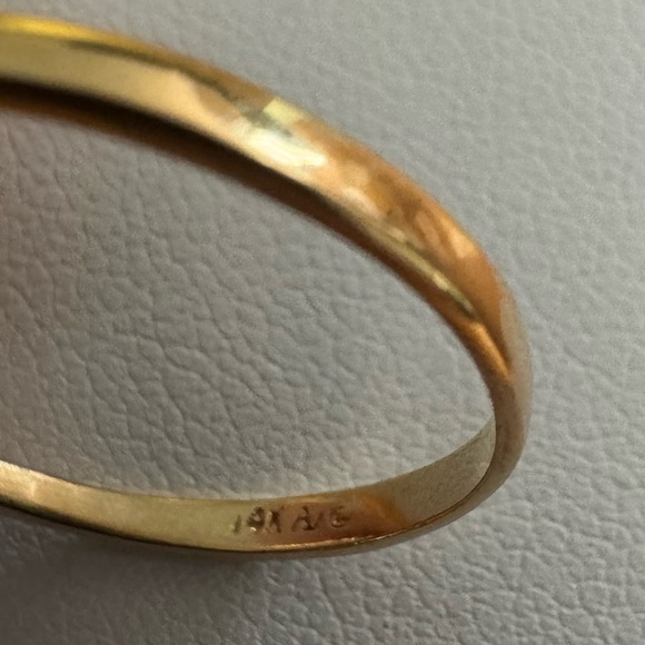 14K Yellow Gold Black Tahitian Pearl Ring with diamond clusters size 10 - Picture 6 of 7